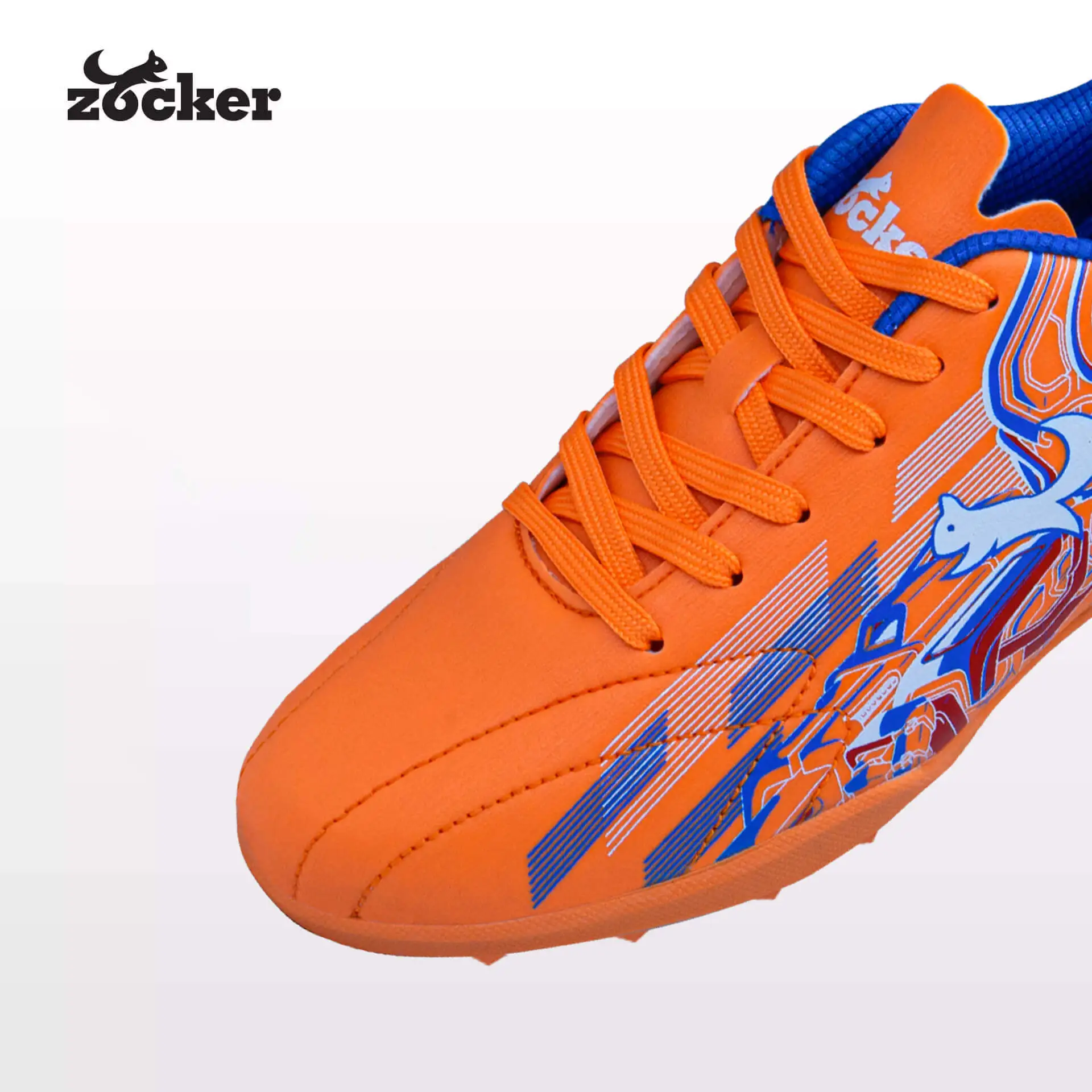 Giày đá bóng trẻ em Zocker Kiên Cường Orange/Royal blue
